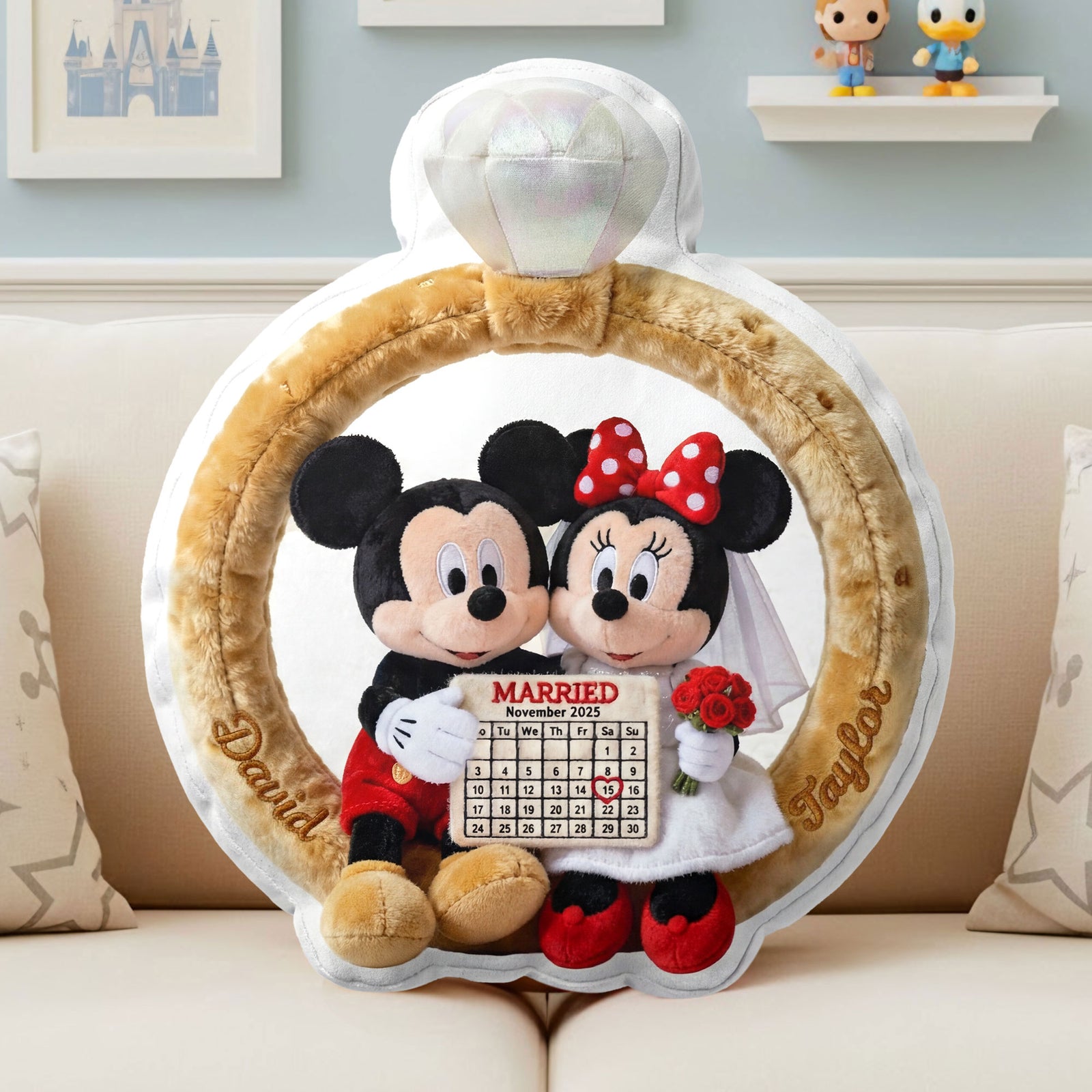 Wedding Couple Custom Shape Pillow - Personalized Gifts For Couples 05ohti101225