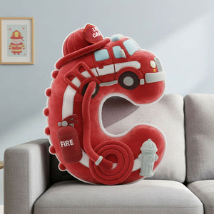 Firefighter Alphabet Initial Letters Custom Shaped Pillow - Personalized Gifts For Firefighters 03ohti081225