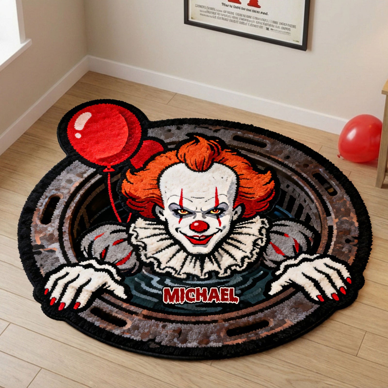 Creepy Clown Custom Shape Doormat - Personalized Gifts For Horror Fans Doormat 03NATI280126