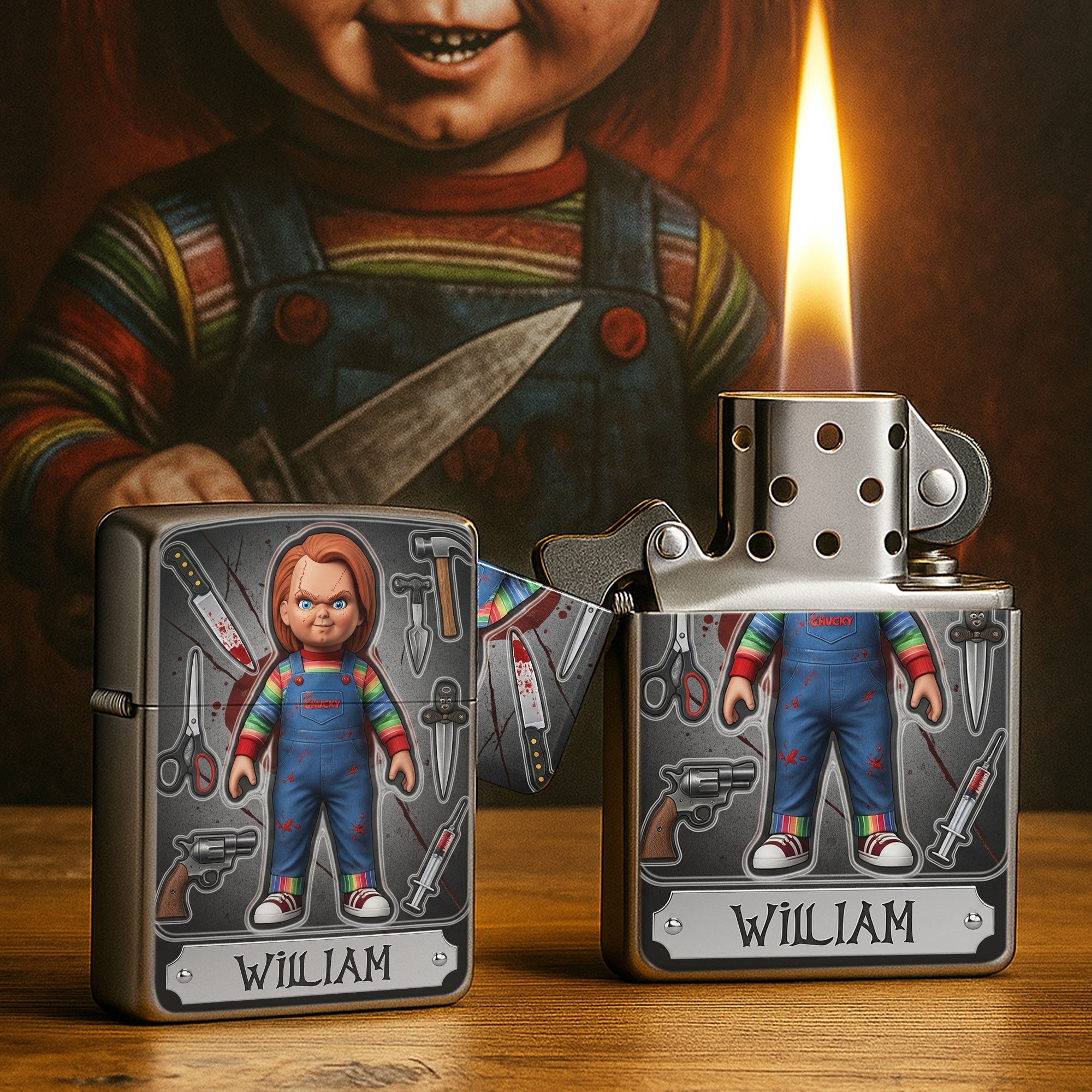 Horror Character Lighter - Personalized Gifts For Horror Lovers 01ohti180825
