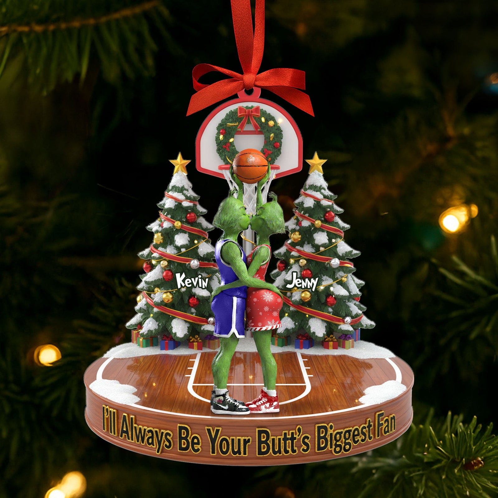 Naughty Green Basketball Couple Ornament - Personalized Gifts For Couple 01nati160925-Homacus