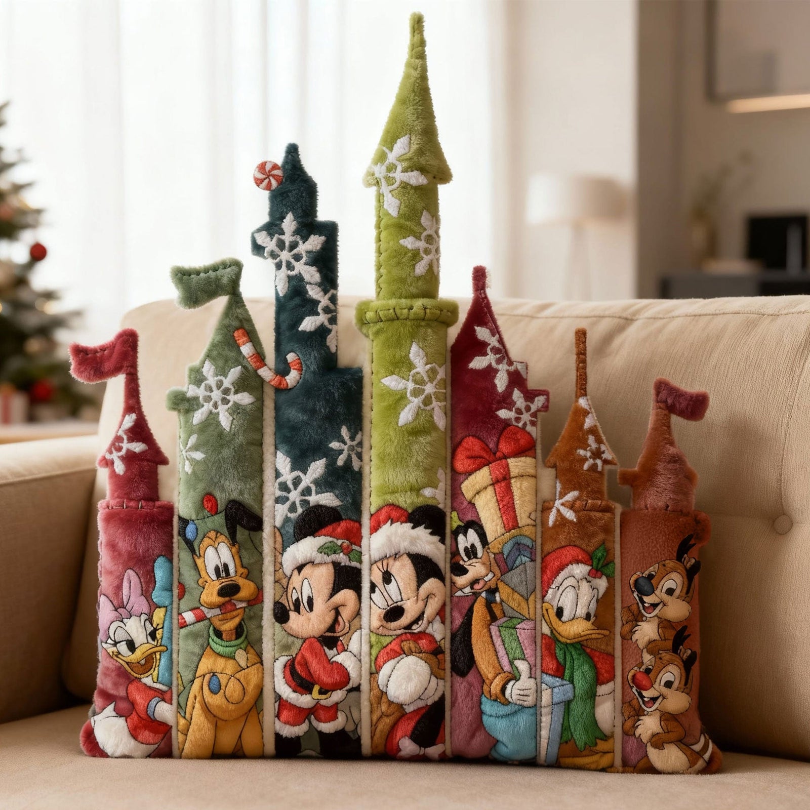 Jolly Christmas Custom Shape Pillow, Personalized Gifts For Cartoon Lovers 03qhti101125