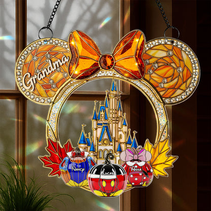 Halloween Grandma Suncatcher Ornament - Personalized Gifts For Grandma 03ohti070825