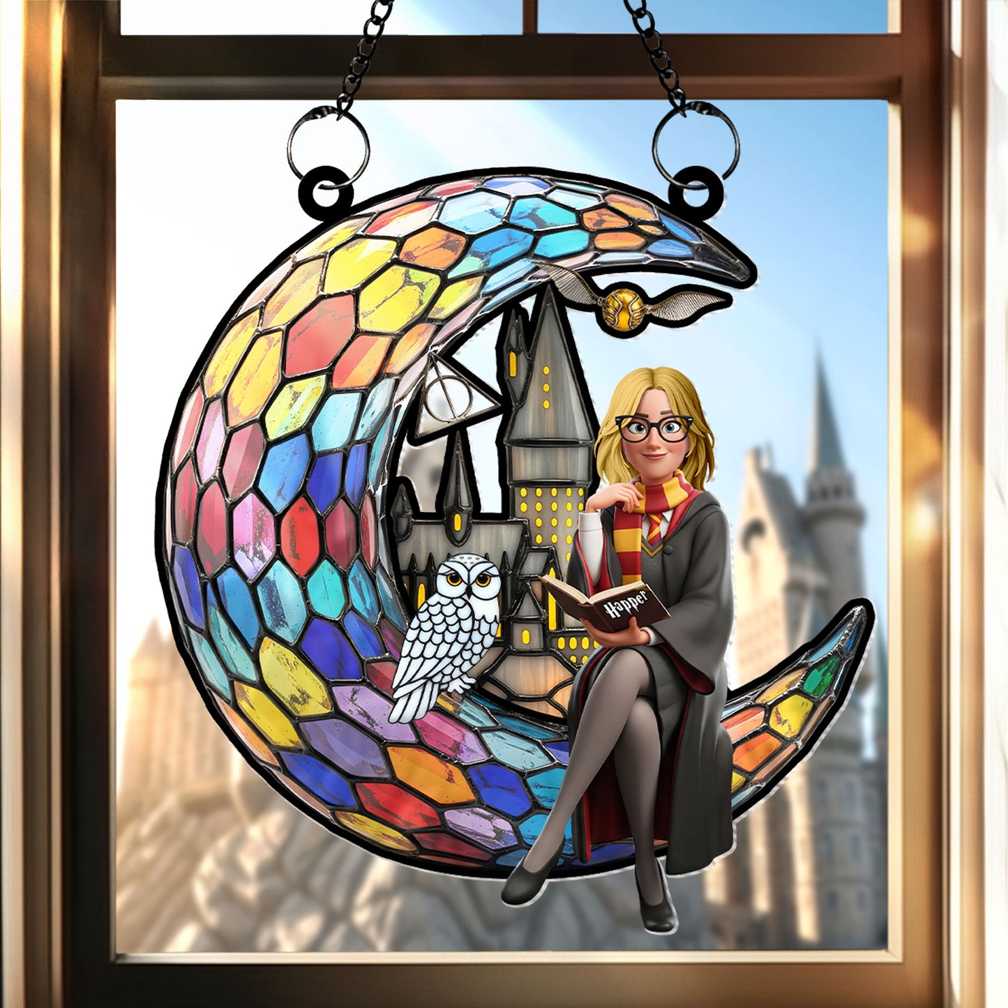 Spellcaster Suncatcher Ornament - Personalized Gifts For Magic Lovers 03nati150725