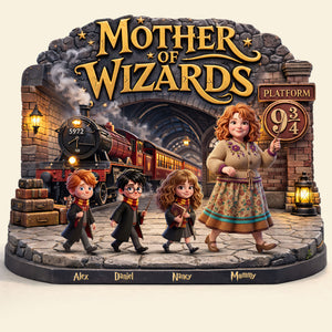 Fantasy Mom And Kids Journey Acrylic Plaque – Personalized Gifts For Mom 021huti110326