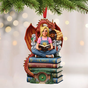 Book Lover Ornament - Personalized Gift For Book Lover Christmas Ornament 01HUTI171025