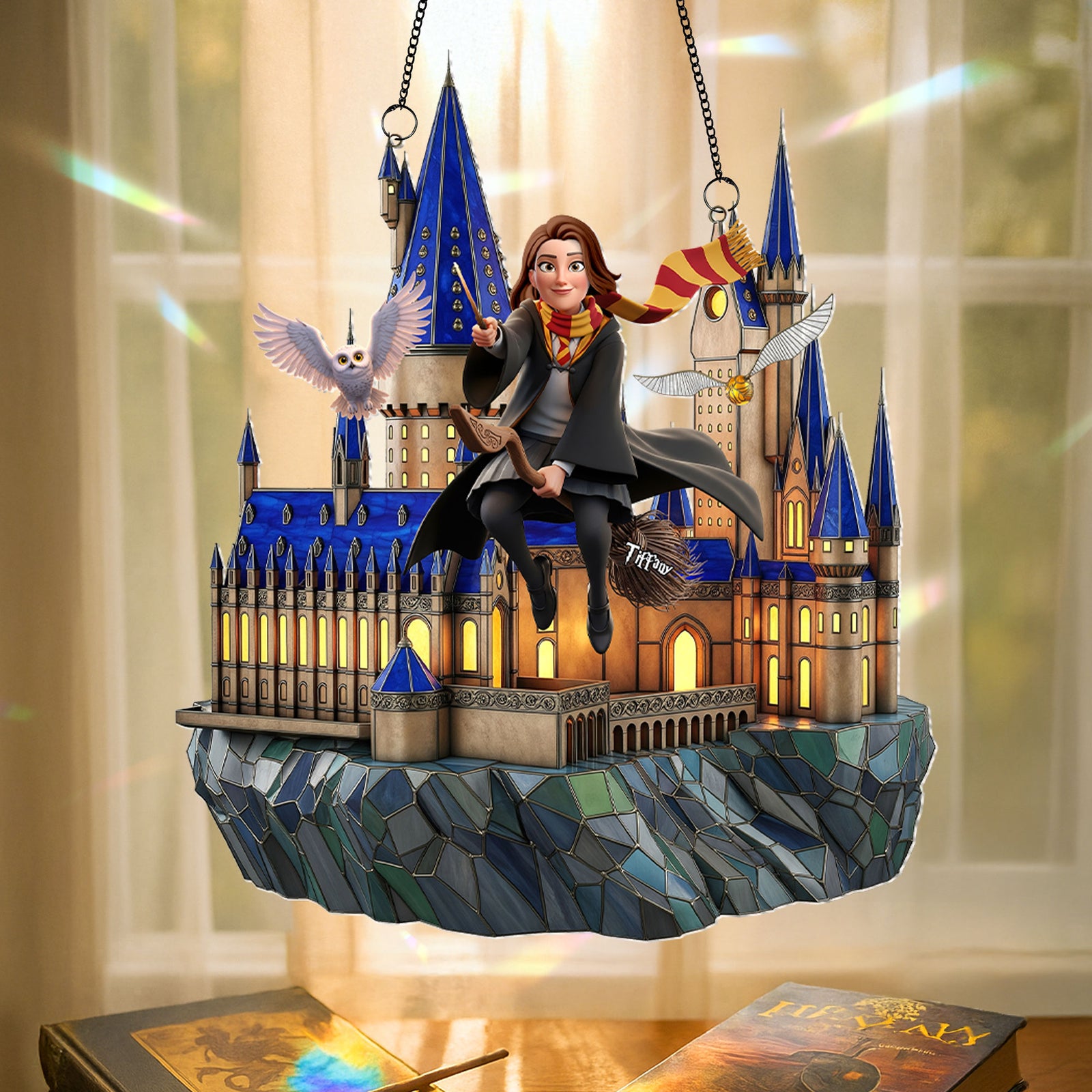 Fantasy Girl Suncatcher - Personalized Gifts For Fantasy Novel Fans 02nati180825