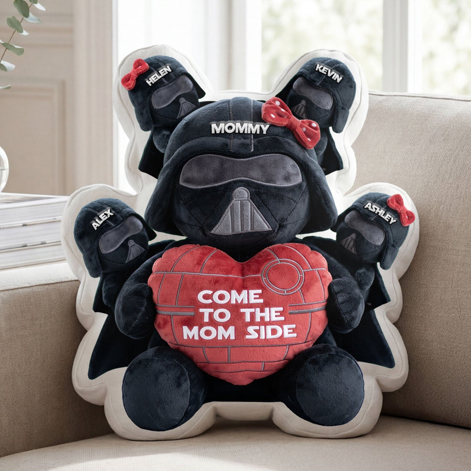Come To The Mom Side - Personalized Gifts For Mom Shaped Pillow 04nati260326