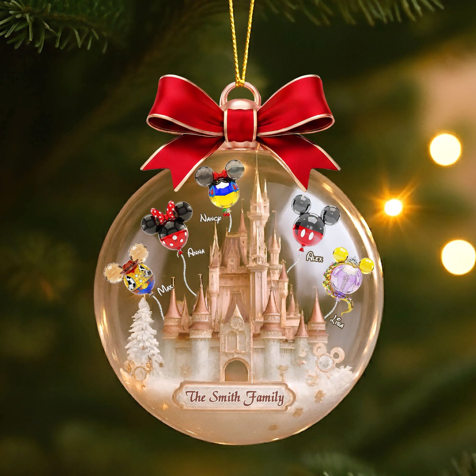 Balloon Fairytale Family Ornament - Personalized Gifts For Family 04ohti250925