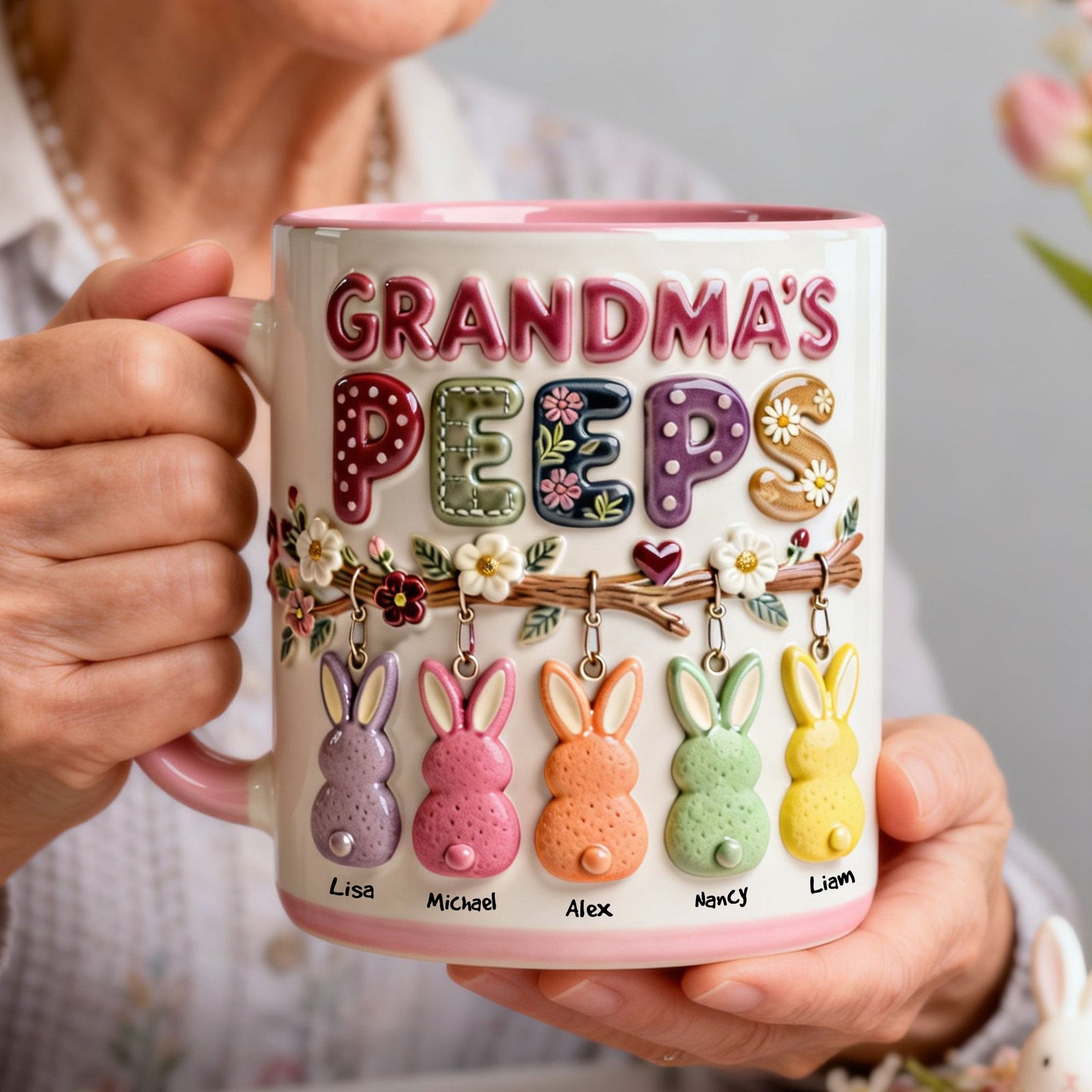 Grandma Peep Easter Accent Mug - Personalized Gifts For Grandma 01nati300126
