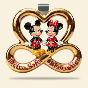 Safe Travels Couple Car Visor Clip - Personalized Gift For Couples 05NATI070126