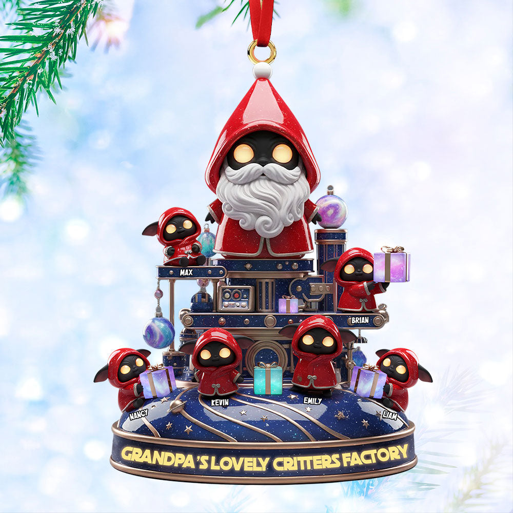 Grandpa's Factory Ornament Personalized Christmas Gifts 08PATI151125