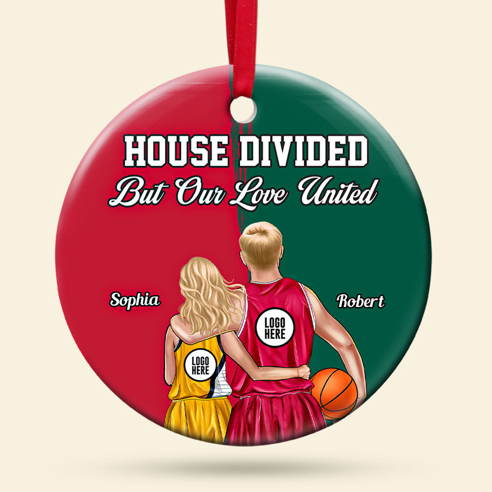 Personalized Gifts For Basketball-loving Couple Christmas Ornament 09huti141024 - Ornament - GoDuckee