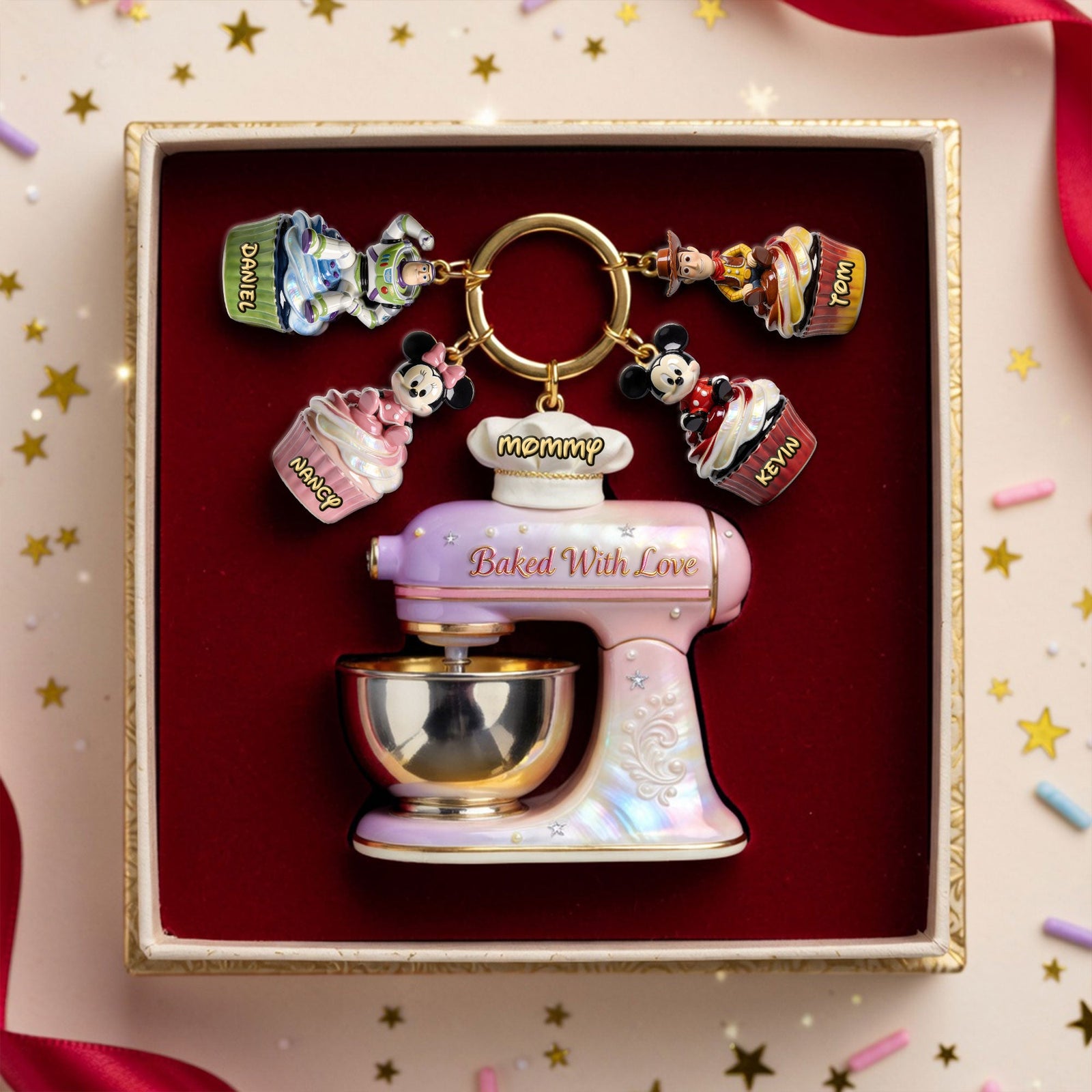 Baking Mom Acrylic Tag Keychain - Personalized Gifts For Mom 03PGTI280326