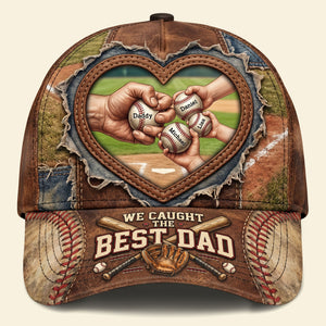 Best Catch Baseball Dad Cap - Personalized Gift For Dads 04NATI060526