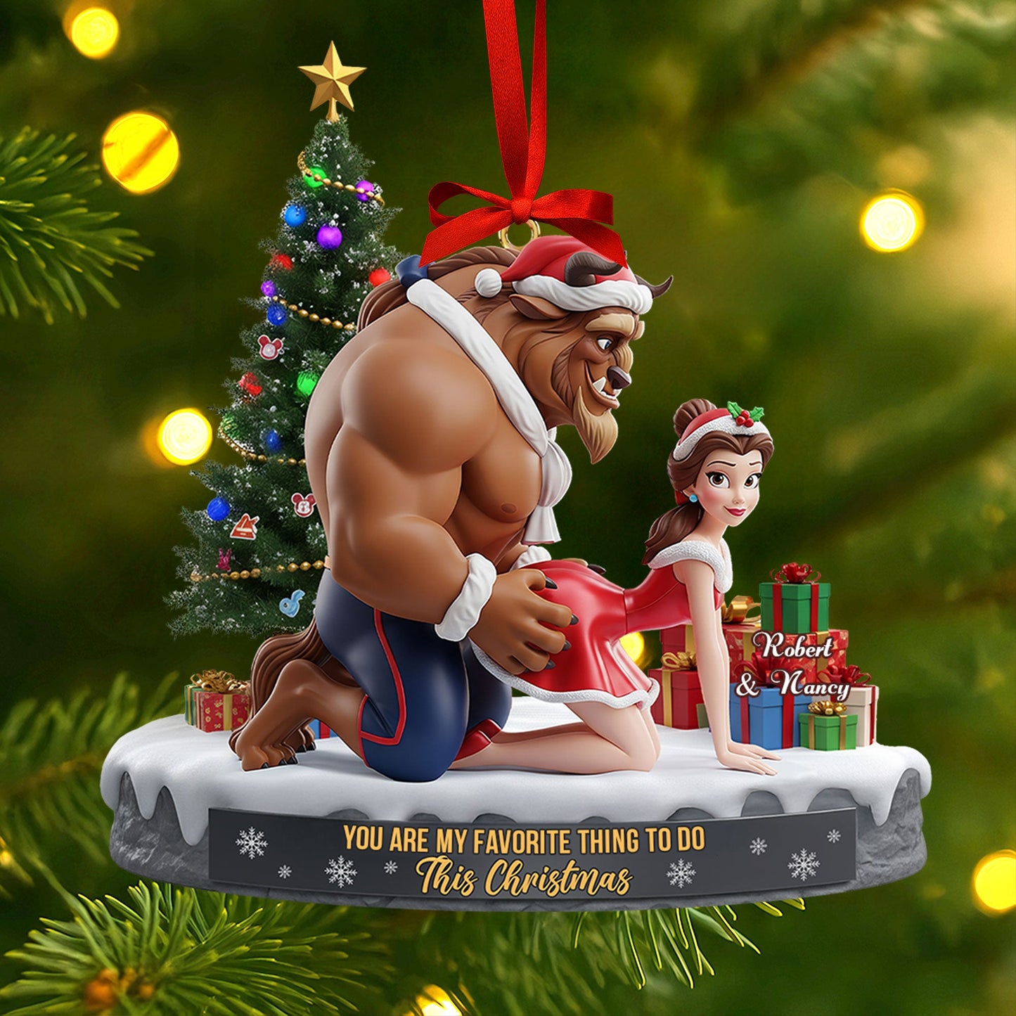 Playful Couple Ornament - Personalized Gifts For Couple 04ohti160925