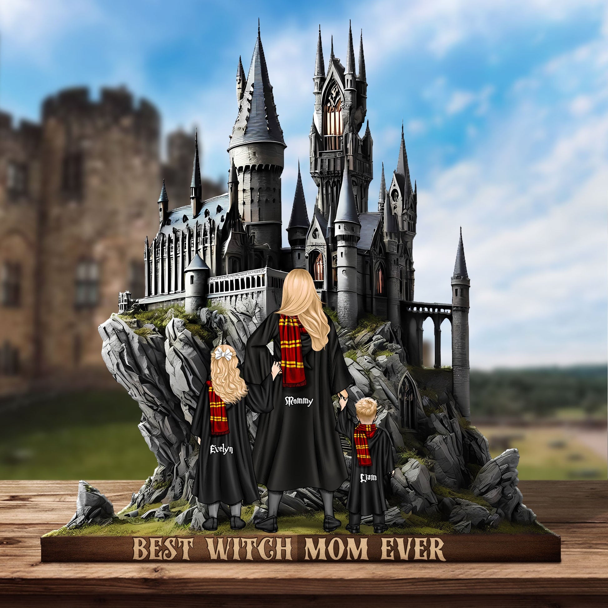 Personalized Gifts For Mom Custom Shape Plaque Best Witch Mom Ever 02XQTI310325TM-Homacus