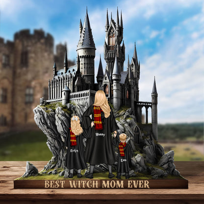 Personalized Gifts For Mom Custom Shape Plaque Best Witch Mom Ever 02XQTI310325TM-Homacus