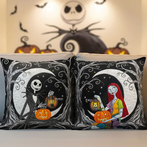 Spooky Couple Pillow - Personalized Gifts For Couple 01pati300825