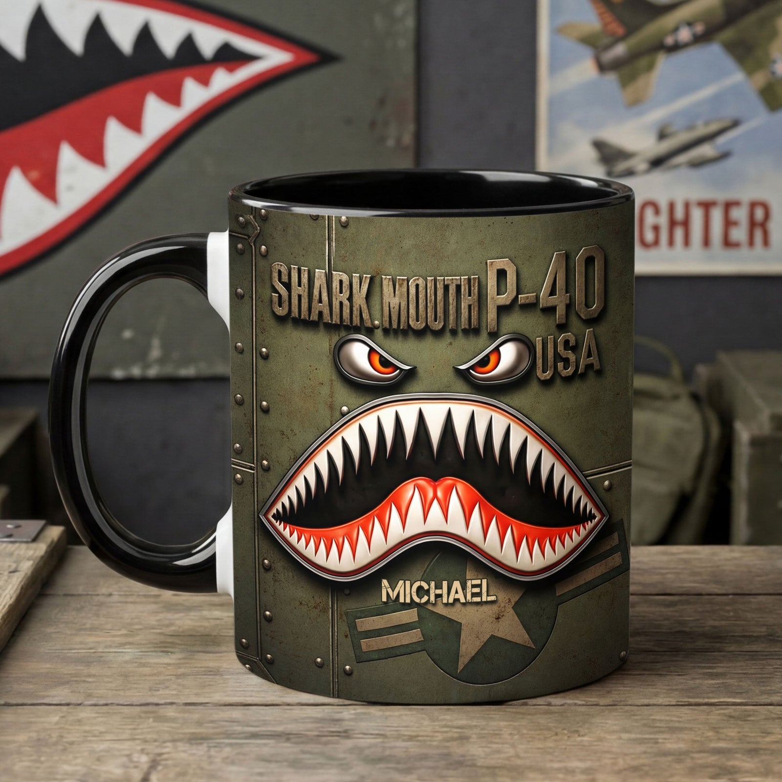 Military Coffee Accent Mug - Personalized Gifts For Veteran Coffee Mug 01HUTI230126
