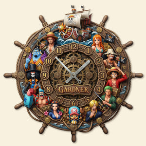 Anime Acrylic Hanging Wall Clock - Personalized Gifts For Anime Lovers 04huti110326