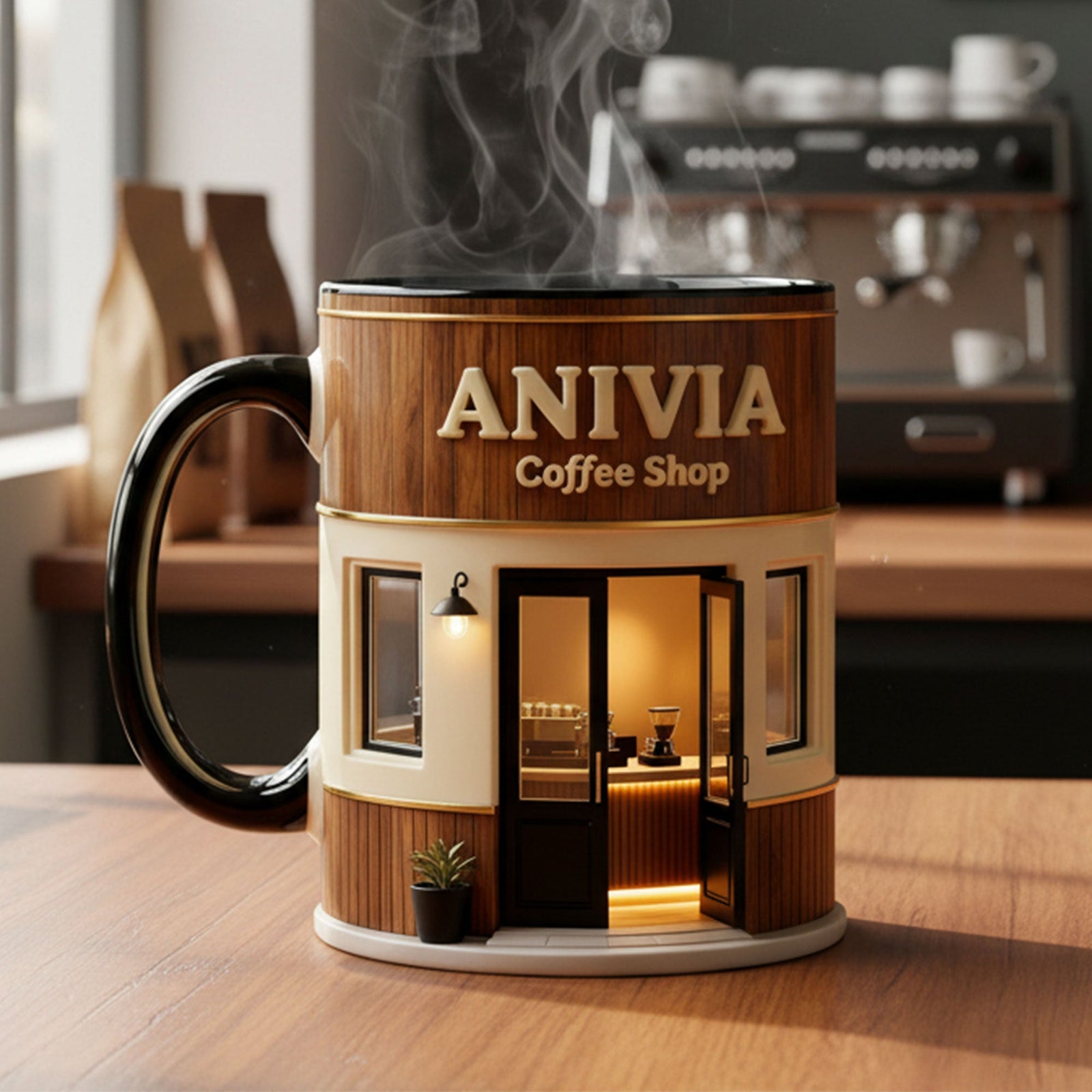 Coffee Shop Theme Coffee Accent Mug - Personalized Gifts For Coffee Addict Coffee Mug 04KITI230126