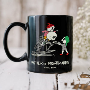 Dad Mom And Children 02QHDT230323 Personalized Black Coffee Mug - Coffee Mug - GoDuckee