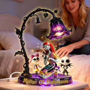 Spooky Mom And Kids Light Box- Personalized Gifts For Mother's Day Custom Shape Acrylic Light Box 01NATI250226