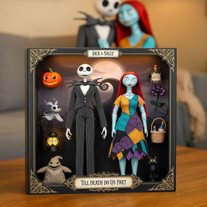 Spooky Couple Plaque - Personalized Gifts For Couple 04nati130825