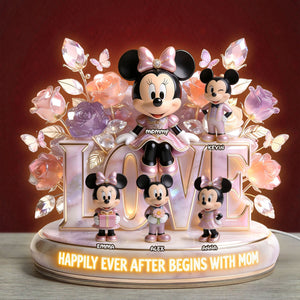 Happier Because Of Mom Acrylic Light Box - Personalized Gifts For Mother's Day 01PGTI020426