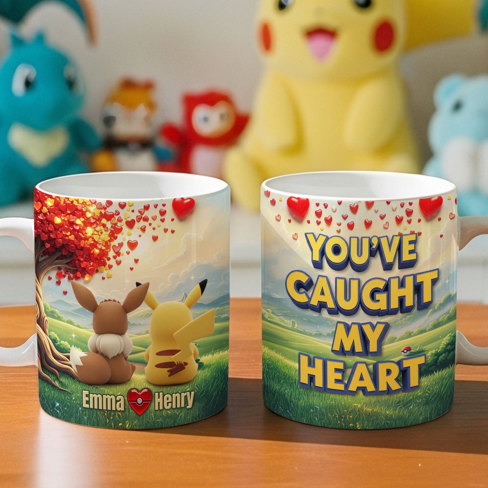 Cute Backview Couple Coffee Mug - Personalized Gifts For Couple 04ohti300725