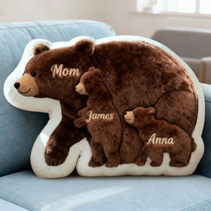 Caring Bear Mom Custom Shape Pillow - Personalized Gifts For Mom 02qhti270226