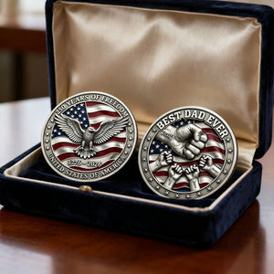 250th Anniversary USA Printed Metal Coin - Personalized Gifts For Dad 03nati270226