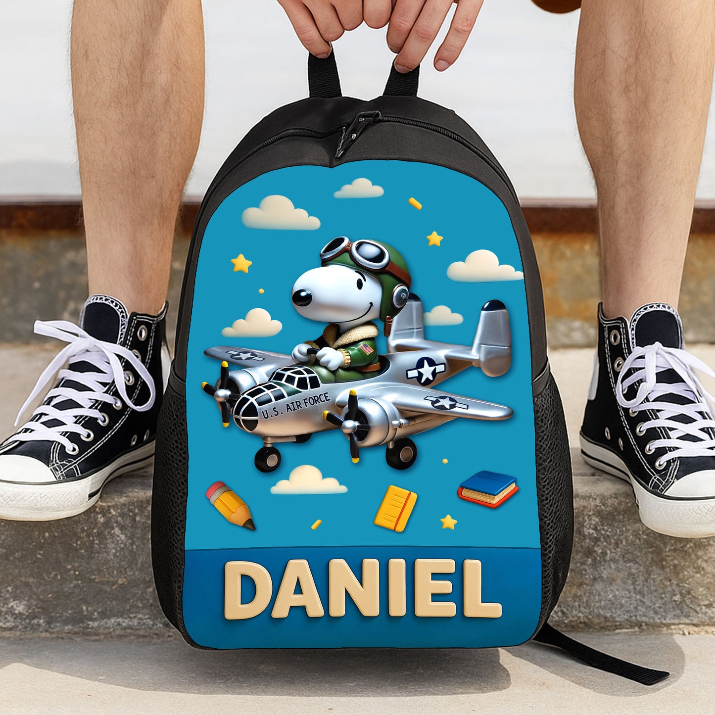 Cute Military School Bag - Personalized Gifts For Kids 02huti040825