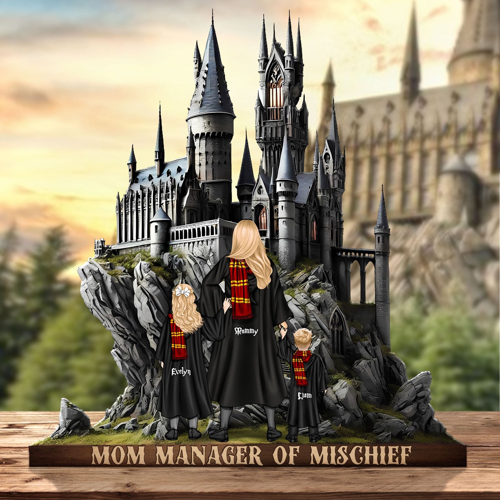 Personalized Gifts For Mom Custom Shape Plaque Best Witch Mom Ever 02XQTI310325TM-Homacus