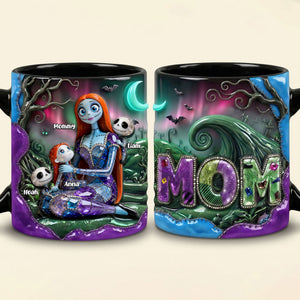 Spooky Moms And Kids Accent Mug - Personalized Gifts For Moms 02qhti280426