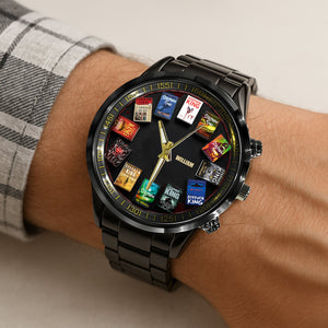 Novel Book Men's Watch - Personalized Gifts For Novel Lovers 04nati050825