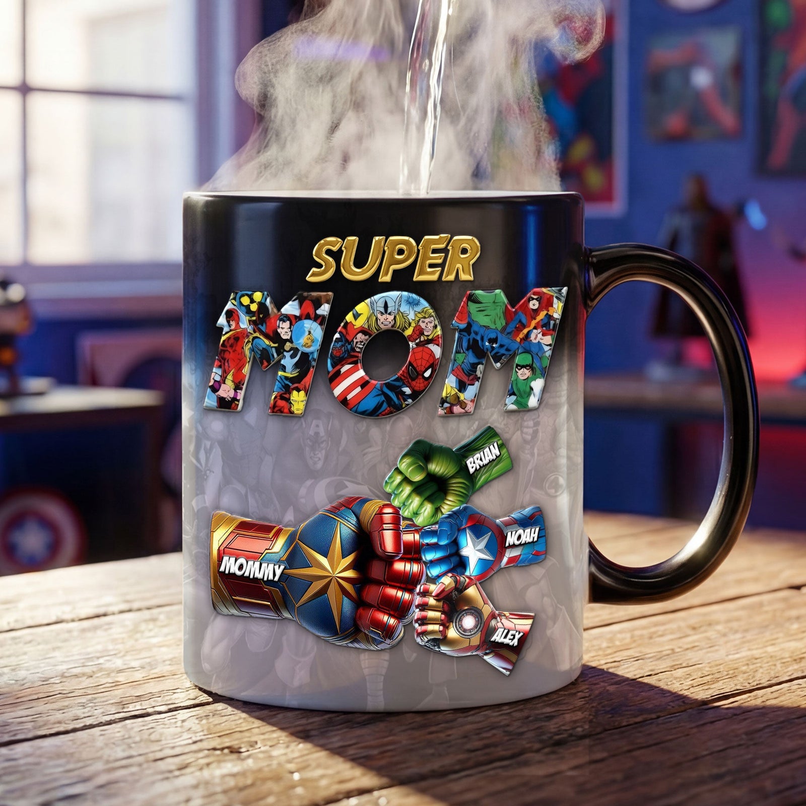 Power Fist Bump Magic Ceramic Coffee Mug - Personalized Gifts For Mother's Day Magic Mug 03OHTI020426