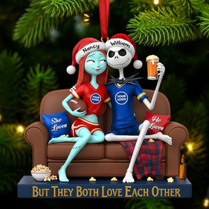 Sporty Couple Christmas Ornament - Personalized Gifts For Couple 03huti281025