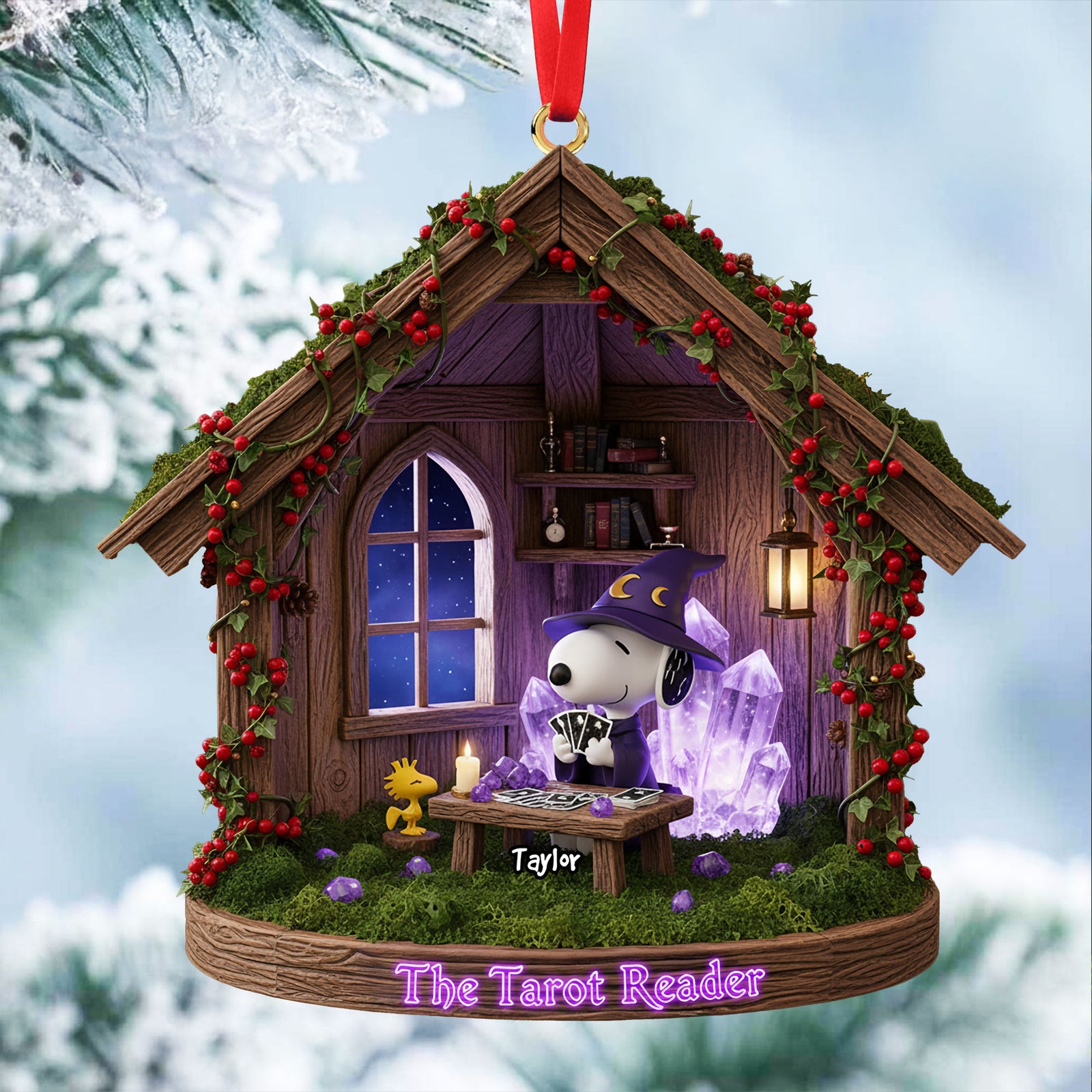 Tarot Reader Ornament - Personalized Gift For Tarot Reader Christmas Ornament 06PATI151025