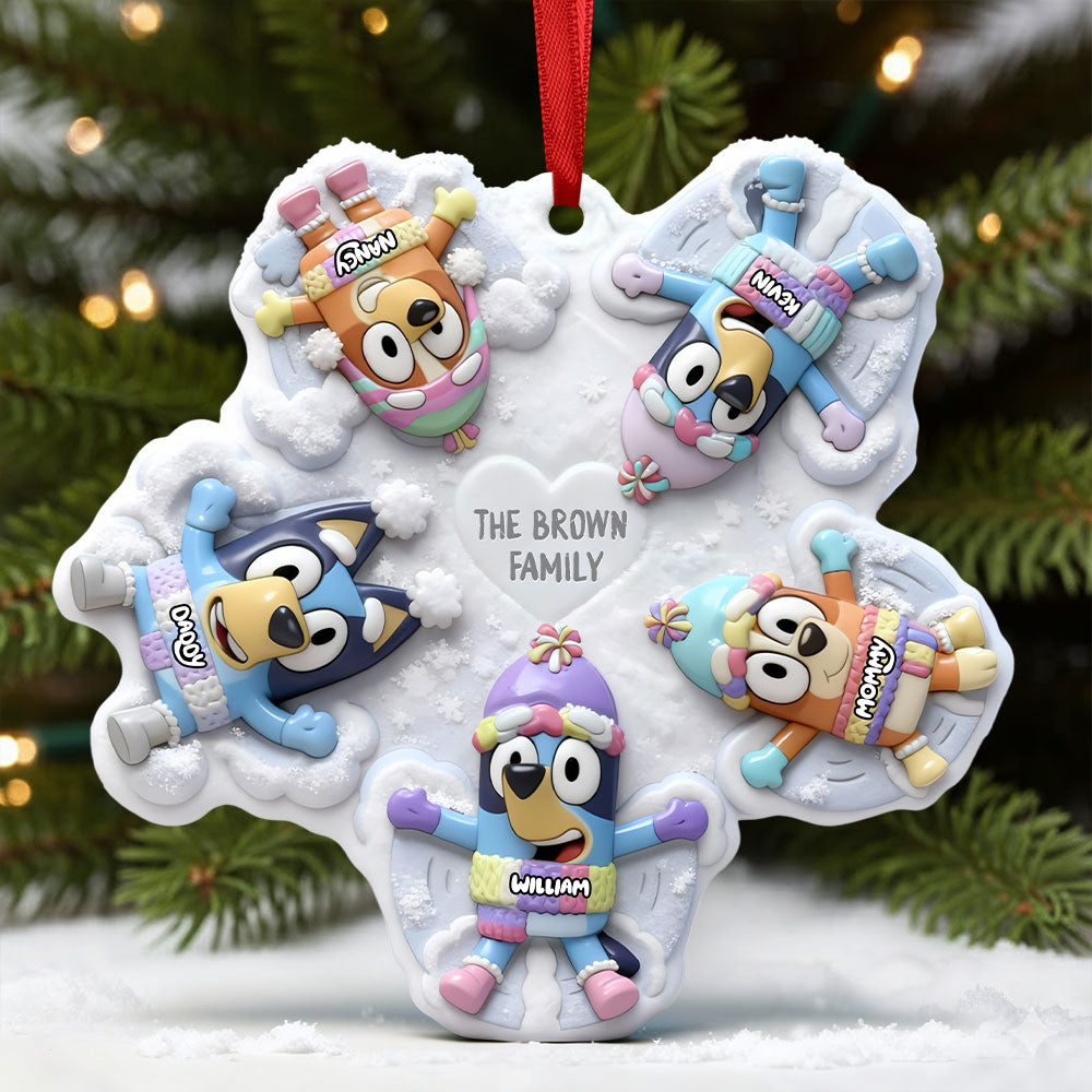 Family Snowflake Ornament - Personalized Gift For Family 01QHTI051125