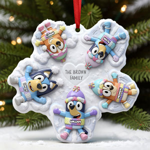 Family Snowflake Ornament - Personalized Gift For Family 01QHTI051125