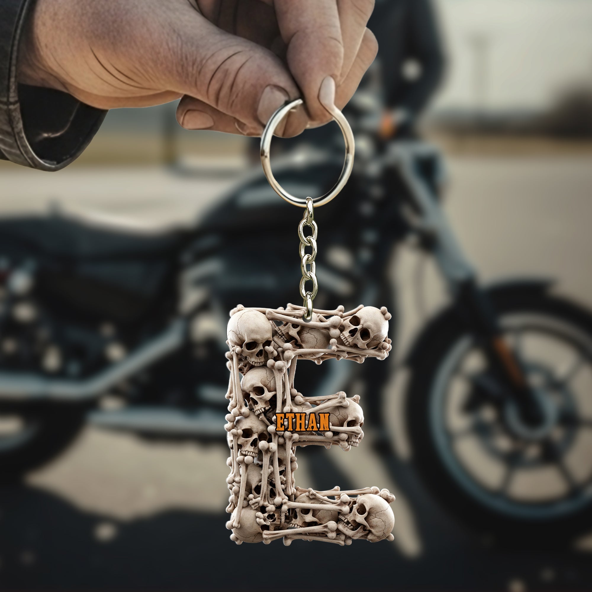 Skull Keychain - Personalized Gifts For Skull Lovers 02huti240725
