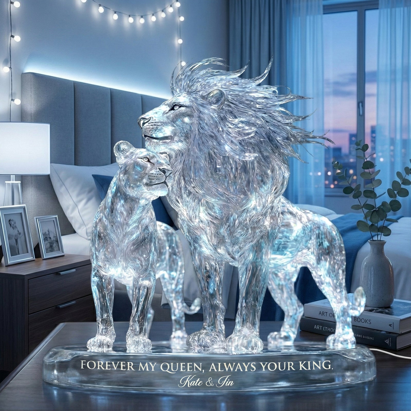 Majestic Couple Light Box, Personalized Gifts For Couple 02QHTI281125