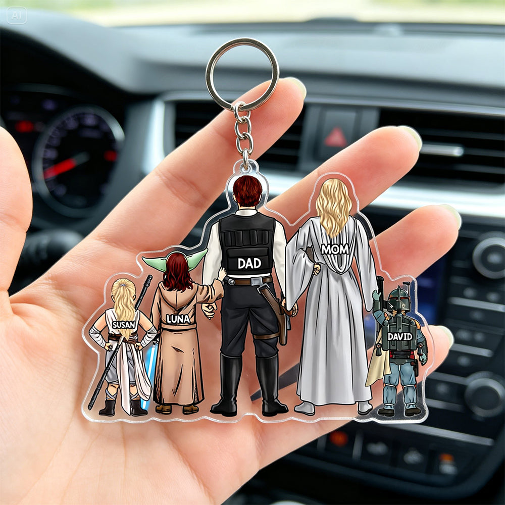 Space Warriors Keychain Personalized Gifts For Family 02QHHU030426