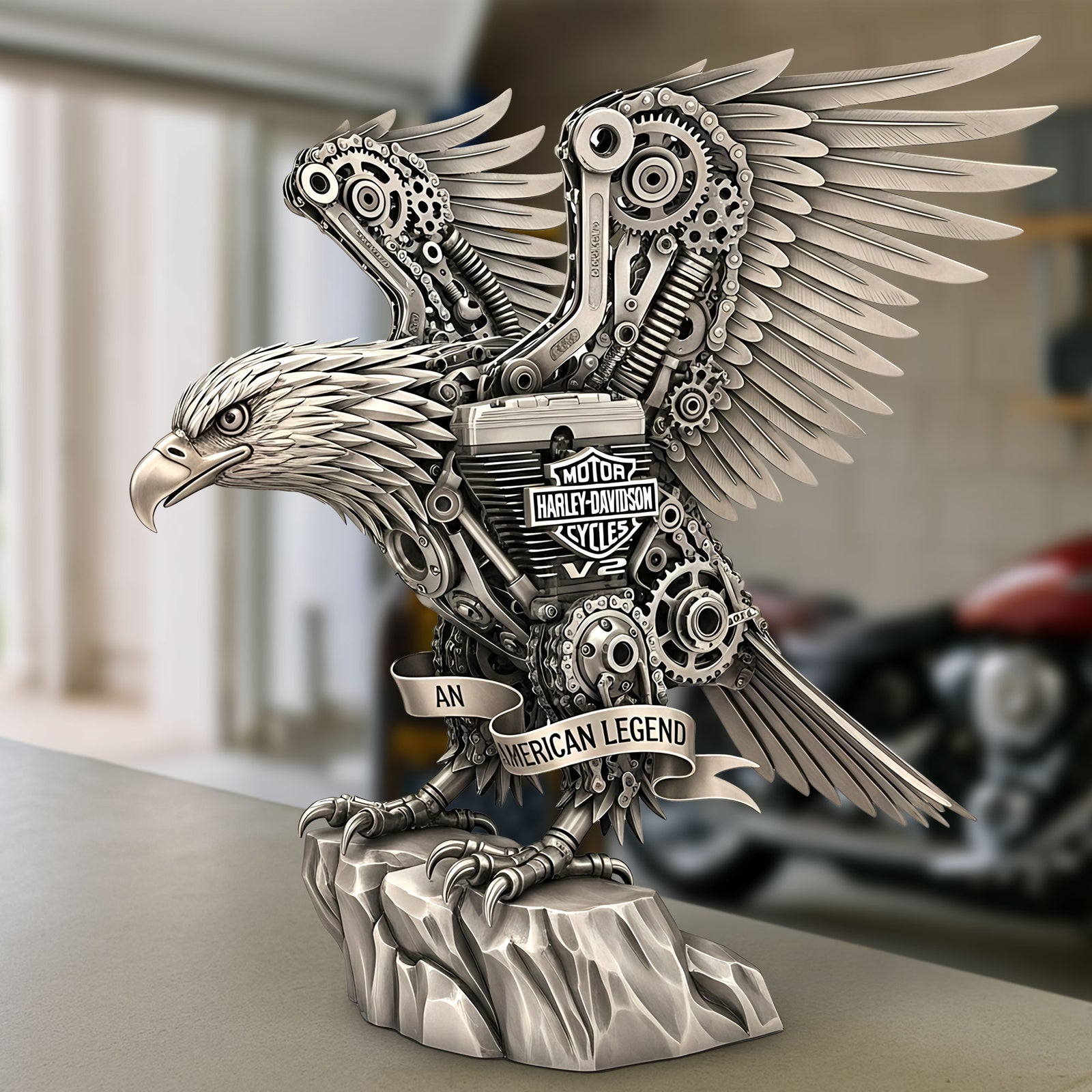Legend Motorcycle Plaque - Personalized Gifts For Biker 02qhti050625