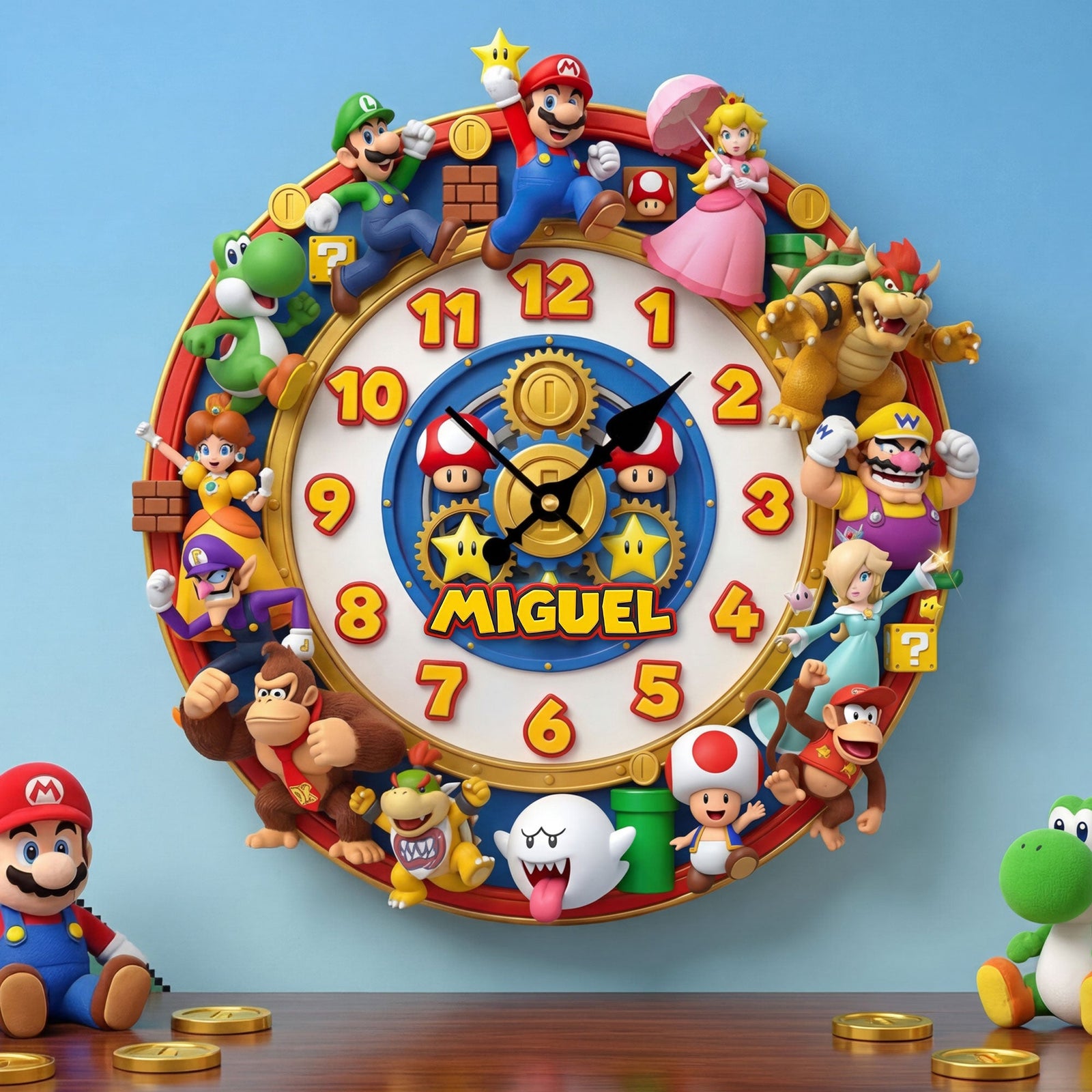 Retro Game Acrylic Hanging Wall Clock - Personalized Gifts For Game Lovers 06huti130326