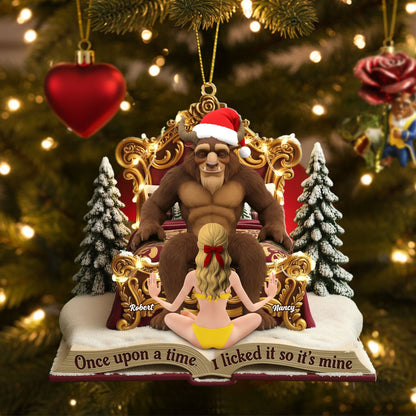Cheeky Fairytale Couple Ornament - Personalized Gifts For Couple 03tgti220925