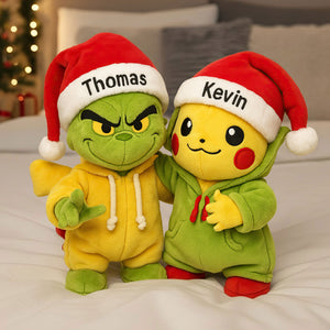 Friends, Couple Pillow  - Personalized Gifts For Besties, Couple Christmas Pillow 02HUTI141125