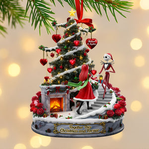 Forever Spooky Couple Ornament - Personalized Gifts For Couple 02pati170925